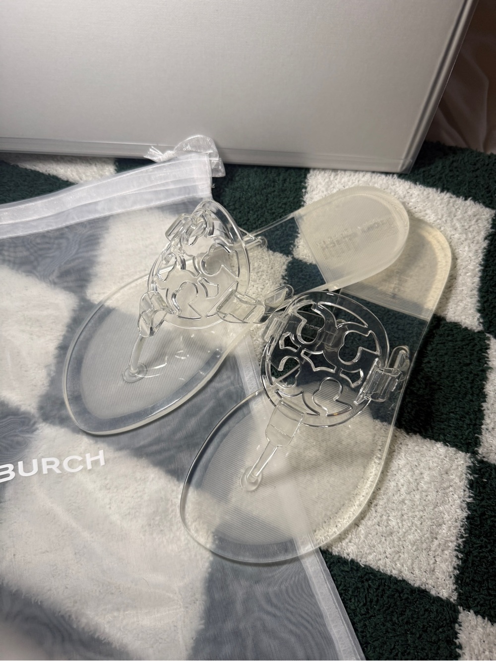 Tory Burch Clear Jelly Millers BRAND NEW